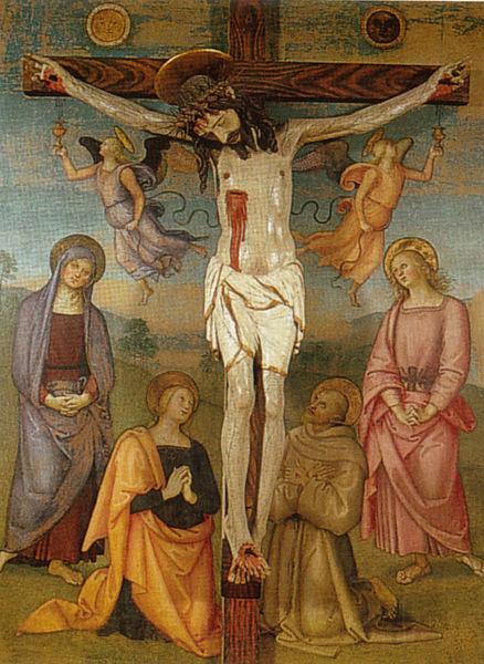 Pietro Perugino pala di monteripido, recto